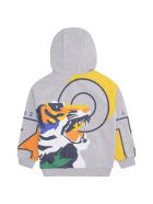 Kenzo Kids Printed Cotton Sweatshirt Kenzo Kids Printed Cotton Sweatshirt - grey