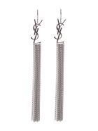 Monogramm Chain Earrings Saint Laurent Monogramm Chain Earrings - Metal argent
