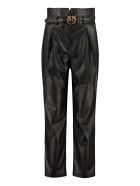 Pinko Aurelio Faux Leather Trousers Pinko Aurelio Faux Leather Trousers - black