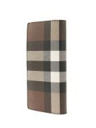 Burberry Cavendish - Check E-canvas Continental Wallet Burberry Cavendish - Check E-canvas Continental Wallet - Dark Birch Brown