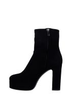 The Seller High Heels Ankle Boots In Black Suede The Seller High Heels Ankle Boots In Black Suede - black
