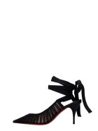 Christian Louboutin Goya Ruban Pumps In Black Satin Christian Louboutin Goya Ruban Pumps In Black Satin - black