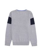 Kenzo Kids Cotton-cashmere Blend Crew-neck Pullover Kenzo Kids Cotton-cashmere Blend Crew-neck Pullover - grey