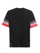 Vision of Super Tshirt Double Flames Vision of Super Tshirt Double Flames - Black