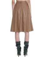 DROMe Skirt In Brown Leather DROMe Skirt In Brown Leather - brown