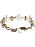 Alexander McQueen Chain Bracelet With Pearls Alexander McQueen Chain Bracelet With Pearls - Gold