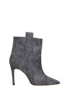 Bams High Heels Ankle Boots In Black Leather Bams High Heels Ankle Boots In Black Leather - black