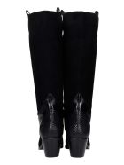 Alchimia Texan Boots In Black Suede Alchimia Texan Boots In Black Suede - black