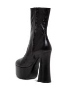 Philosophy di Lorenzo Serafini Platofrom Boots In Wrinkled Leather Philosophy di Lorenzo Serafini Platofrom Boots In Wrinkled Leather - Black