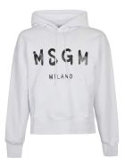 MSGM Milano Logo Hoodie MSGM Milano Logo Hoodie - Bianco