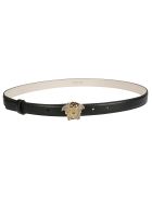 Versace Medusa Logo Buckle Belt Versace Medusa Logo Buckle Belt - Black/Gold