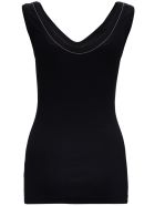 Brunello Cucinelli Cotton Tank Top With Monile Detail Brunello Cucinelli Cotton Tank Top With Monile Detail - Black