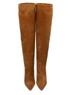 Fabio Rusconi High Heels Boots In Leather Color Suede Fabio Rusconi High Heels Boots In Leather Color Suede - leather color