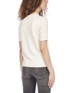 Fendi Ff Jacquard Cotton And Viscose Blend Sweater Fendi Ff Jacquard Cotton And Viscose Blend Sweater - White