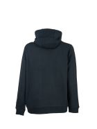 Burberry Lexington - Cotton Sweatshirt With Hood And Iconic Striped Detail Burberry Lexington - Cotton Sweatshirt With Hood And Iconic Striped Detail - Navy