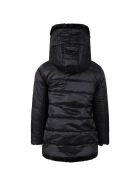 Save the Duck Black Faux Fur For Girl With Iconic Logo Save the Duck Black Faux Fur For Girl With Iconic Logo - Black