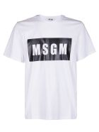 White Cotton T-shirt MSGM White Cotton T-shirt - White