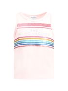 Little Marc Jacobs Pink Tank For Girl With Logo Little Marc Jacobs Pink Tank For Girl With Logo - Pink