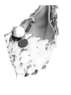 Paco Rabanne Sparkle Hobo With Silver Sequins Paco Rabanne Sparkle Hobo With Silver Sequins - Silver