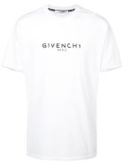 Givenchy Oversize Jersey T-shirt With Vintage Logo Print Givenchy Oversize Jersey T-shirt With Vintage Logo Print - White