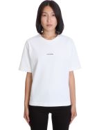 Acne Studios Edie Stamp T-shirt In White Cotton Acne Studios Edie Stamp T-shirt In White Cotton - white