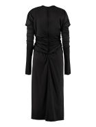 Dolce & Gabbana Draped Jersey Dress Dolce & Gabbana Draped Jersey Dress - black