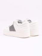 Jimmy Choo Calf Leather Glitter Stripe Jimmy Choo Calf Leather Glitter Stripe - X White Silver