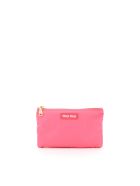 Miu Miu Foldable Nylon Tote Bag Miu Miu Foldable Nylon Tote Bag - BEGONIA (Fuchsia)