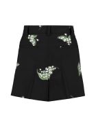 RED Valentino Gabardine Shorts RED Valentino Gabardine Shorts - black