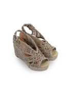Paloma Barceló Munal Beige Raffia Wedge Sandal Paloma Barceló Munal Beige Raffia Wedge Sandal - Taupe