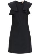 N.21 Cotton Mini Dress With Ruffles N.21 Cotton Mini Dress With Ruffles - BLACK (Black)