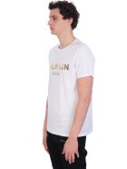 Balmain T-shirt In White Cotton Balmain T-shirt In White Cotton - Bianco