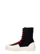 Superga Warmcotton Sneakers In Black Canvas Superga Warmcotton Sneakers In Black Canvas - black