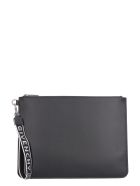 Givenchy Pouch With Logo Detail Wristlet Givenchy Pouch With Logo Detail Wristlet - black
