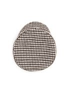 Ruslan Baginskiy Baker Boy Houndstooth Hat Rb Embroidery Ruslan Baginskiy Baker Boy Houndstooth Hat Rb Embroidery - BROWN (White)