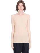 Helmut Lang Rib Crewneck Knitwear In Powder Cotton Helmut Lang Rib Crewneck Knitwear In Powder Cotton - powder