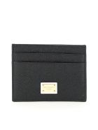 Dolce & Gabbana Leather Card Holder With Logo Plaque Dolce & Gabbana Leather Card Holder With Logo Plaque - NERO (Black)