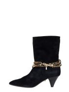 Alevì Futura 055 High Heels Ankle Boots In Black Suede Alevì Futura 055 High Heels Ankle Boots In Black Suede - black