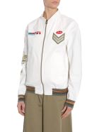Mr & Mrs Italy Denim Bomber Jacket Mr & Mrs Italy Denim Bomber Jacket - BIANCO