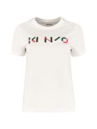 Logo Print Cotton T-shirt Kenzo Logo Print Cotton T-shirt - White