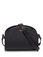 A.P.C. Sac Demi Lune Leather Crossbody Bag A.P.C. Sac Demi Lune Leather Crossbody Bag - Black