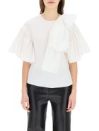 RED Valentino Blouse With Ruffles RED Valentino Blouse With Ruffles - WHITE