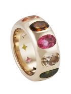 Lo Spazio Multi Colored Tourmaline Ring Lo Spazio Jewelry Lo Spazio Multi Colored Tourmaline Ring - Multicolor