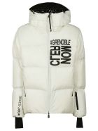 Moncler Logo Print Padded Jacket Moncler Logo Print Padded Jacket