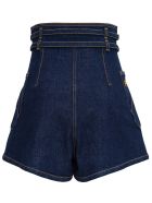 Philosophy di Lorenzo Serafini High Waisted Shorts With Double Belt Philosophy di Lorenzo Serafini High Waisted Shorts With Double Belt - Blu