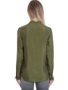 Golden Goose Alessia Shirt In Green Cotton Golden Goose Alessia Shirt In Green Cotton - green