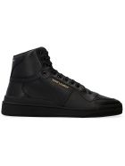 Saint Laurent Leather High-top Sneakers Saint Laurent Leather High-top Sneakers - black