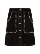 Golden Goose Artemide Suede Mini-skirt Golden Goose Artemide Suede Mini-skirt - black