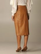 Alberta Ferretti Skirt Leather Sheath Dress Alberta Ferretti Skirt Leather Sheath Dress - Leather