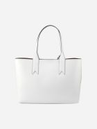 Shopper Bag With Logoed Charm Detail Emporio Armani Shopper Bag With Logoed Charm Detail - Grigio